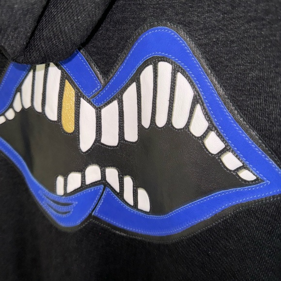 Chrome Hearts Matty Boy Chomper Leather Patch Zip-Up Hoodie - Picture 4 of 14